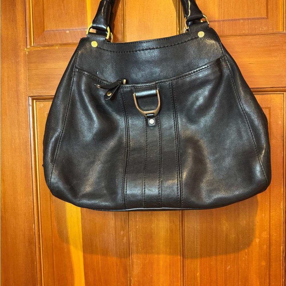 Cole Haan  vintage Black Leather Hobo Bag